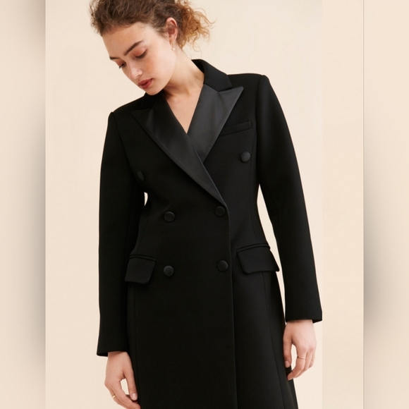 Avec Les Filles black tuxedo jacket dress - Picture 6 of 9